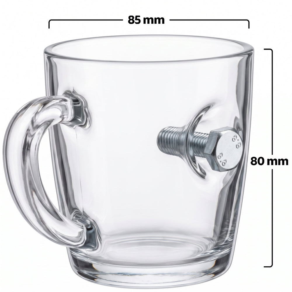 Schrauben-Glastasse, 340 ml – Ansicht 3