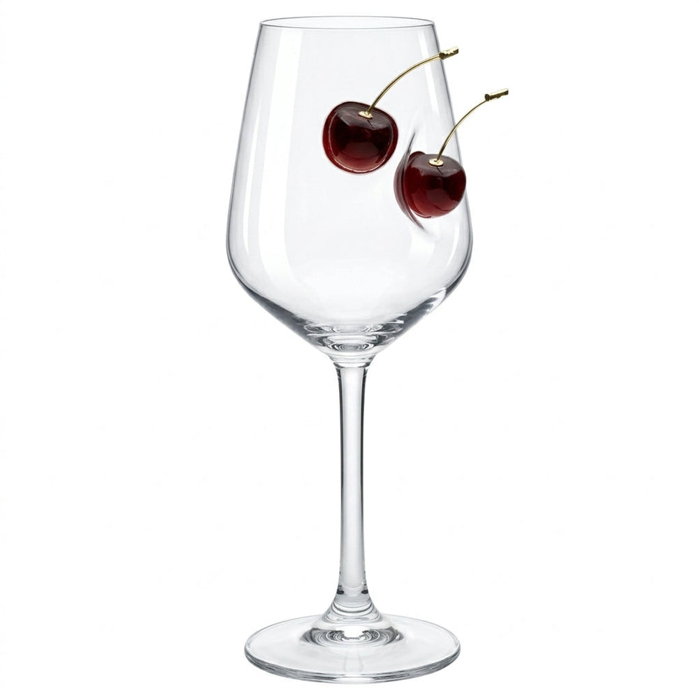 Weingläser 2er-Set mit Kirsch-Detail – Ansicht 4