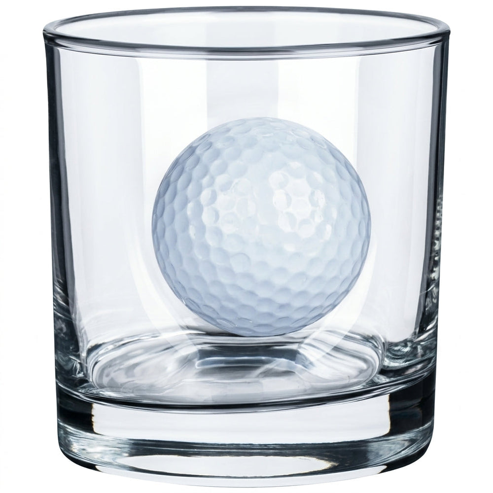 Golf-Whiskyglas mit Golfball, 300 ml – Ansicht 3