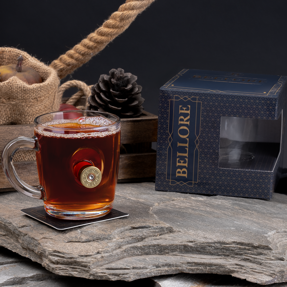 Jäger-Glastasse mit Schrotpatrone Kal. 12, 340 ml – Ansicht 3