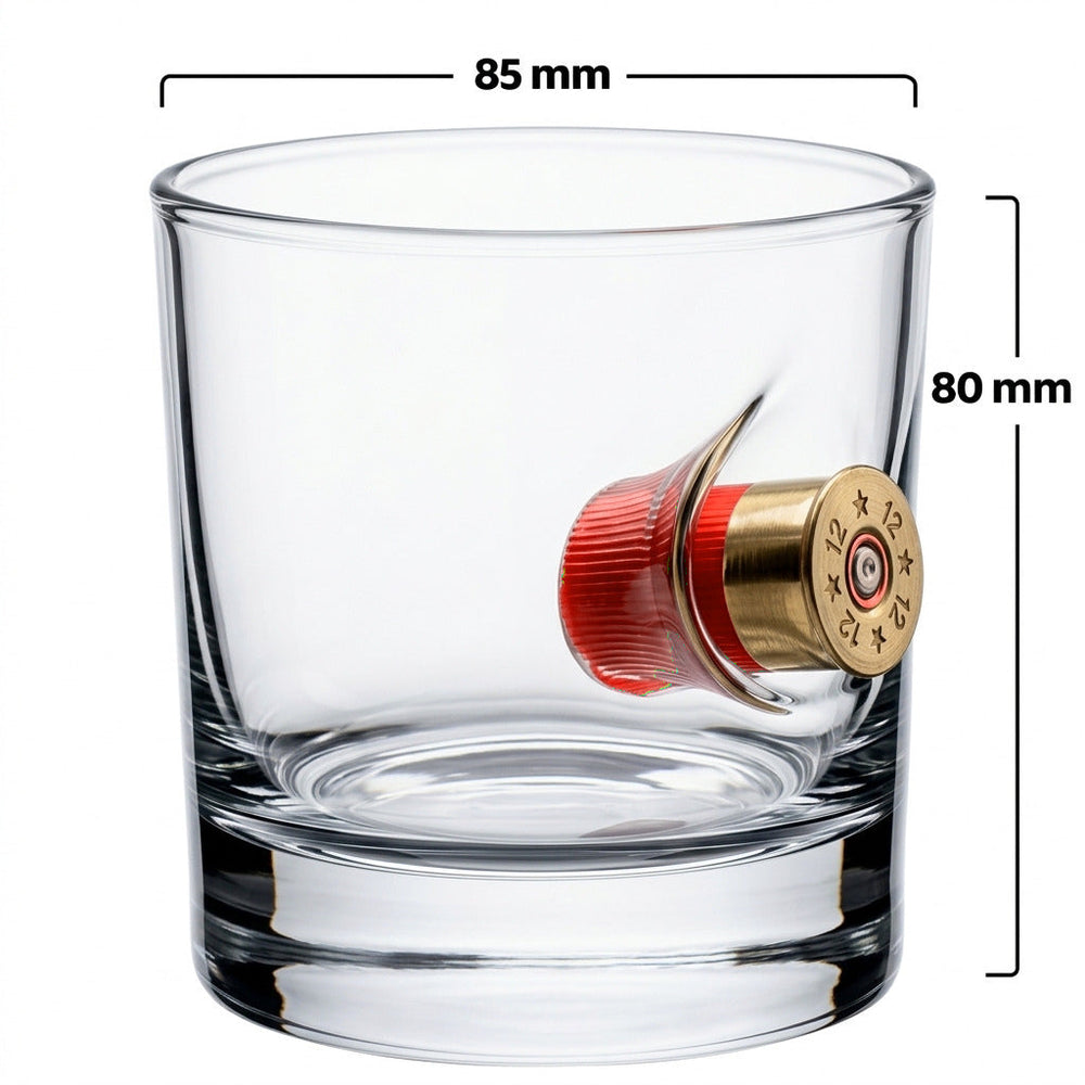 Jäger-Whiskyglas mit Schrotpatrone Kal. 12, 300 ml – Ansicht 4