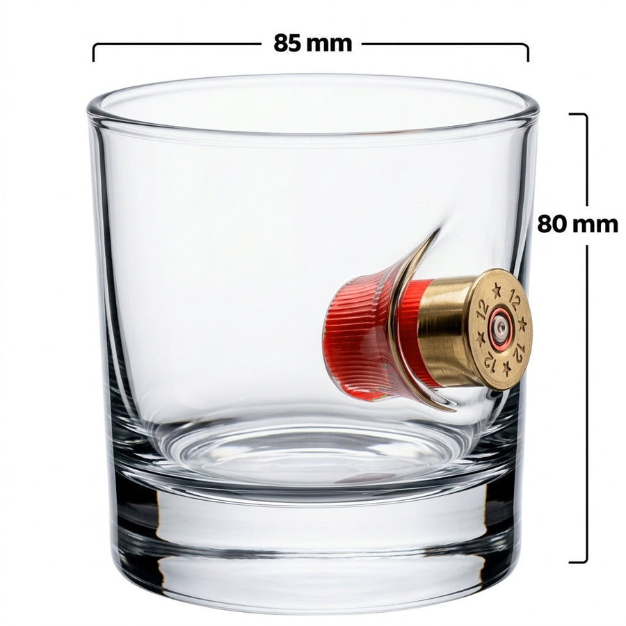 Jäger-Whiskyglas mit Schrotpatrone Kal. 12, 300 ml – Ansicht 4