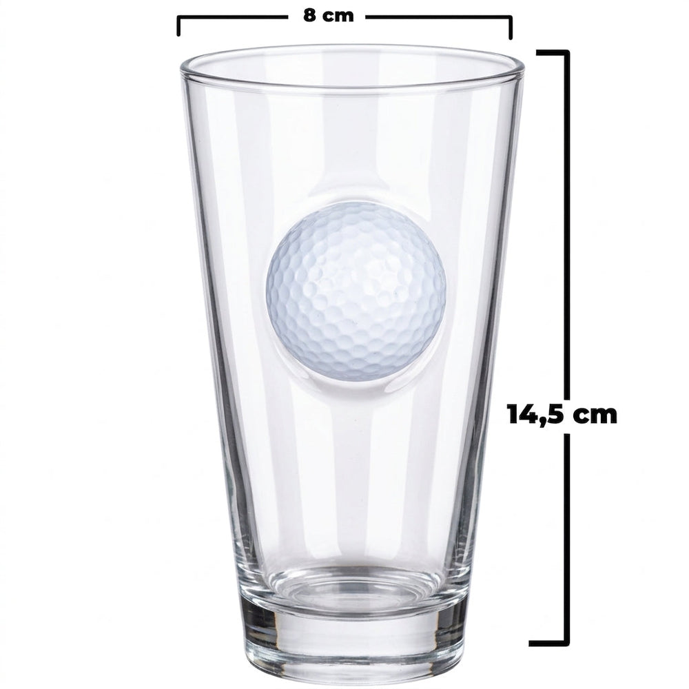 Golf-Bierglas mit Golfball, 465 ml – Ansicht 3