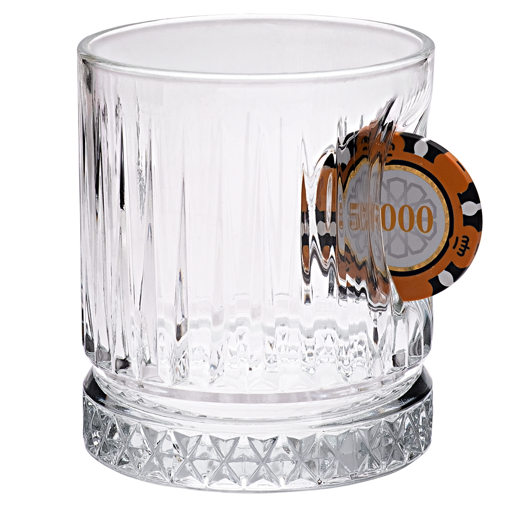 Poker-Whiskygläser 2er-Set mit Pokerchip, 355 ml – Ansicht 3
