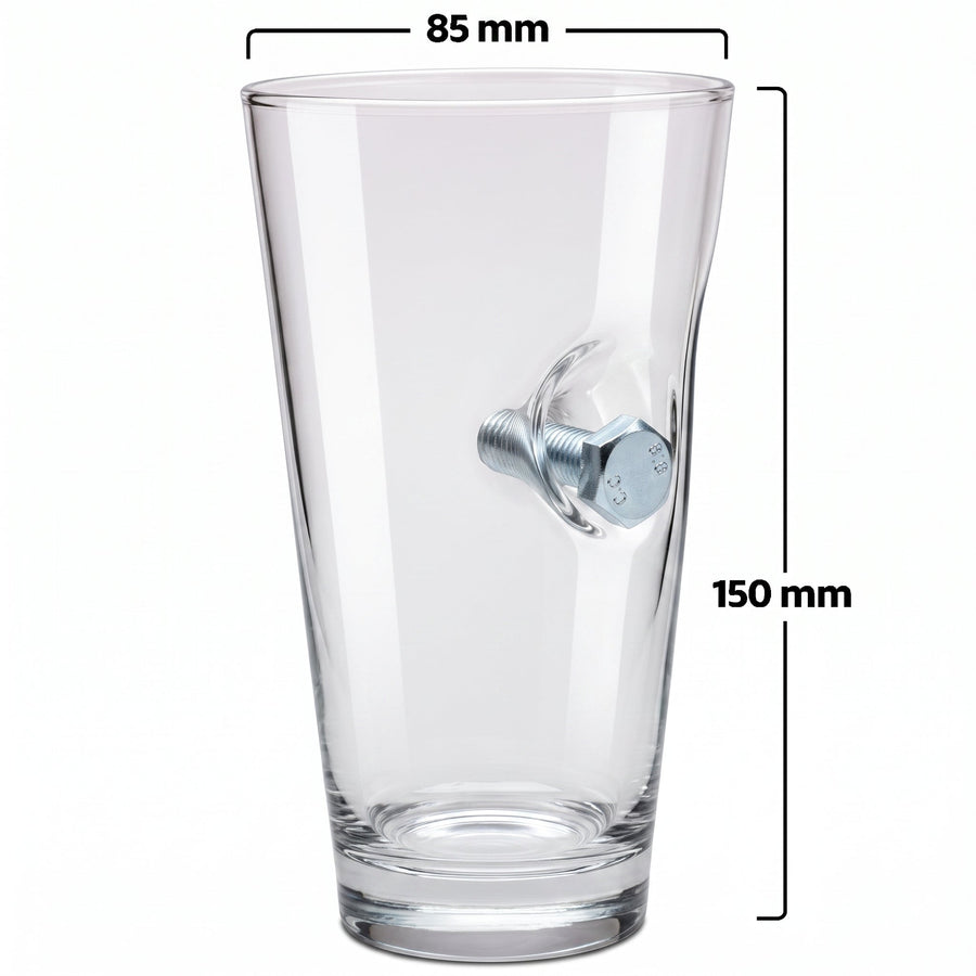 Schrauben-Bierglas, 465 ml – Ansicht 3