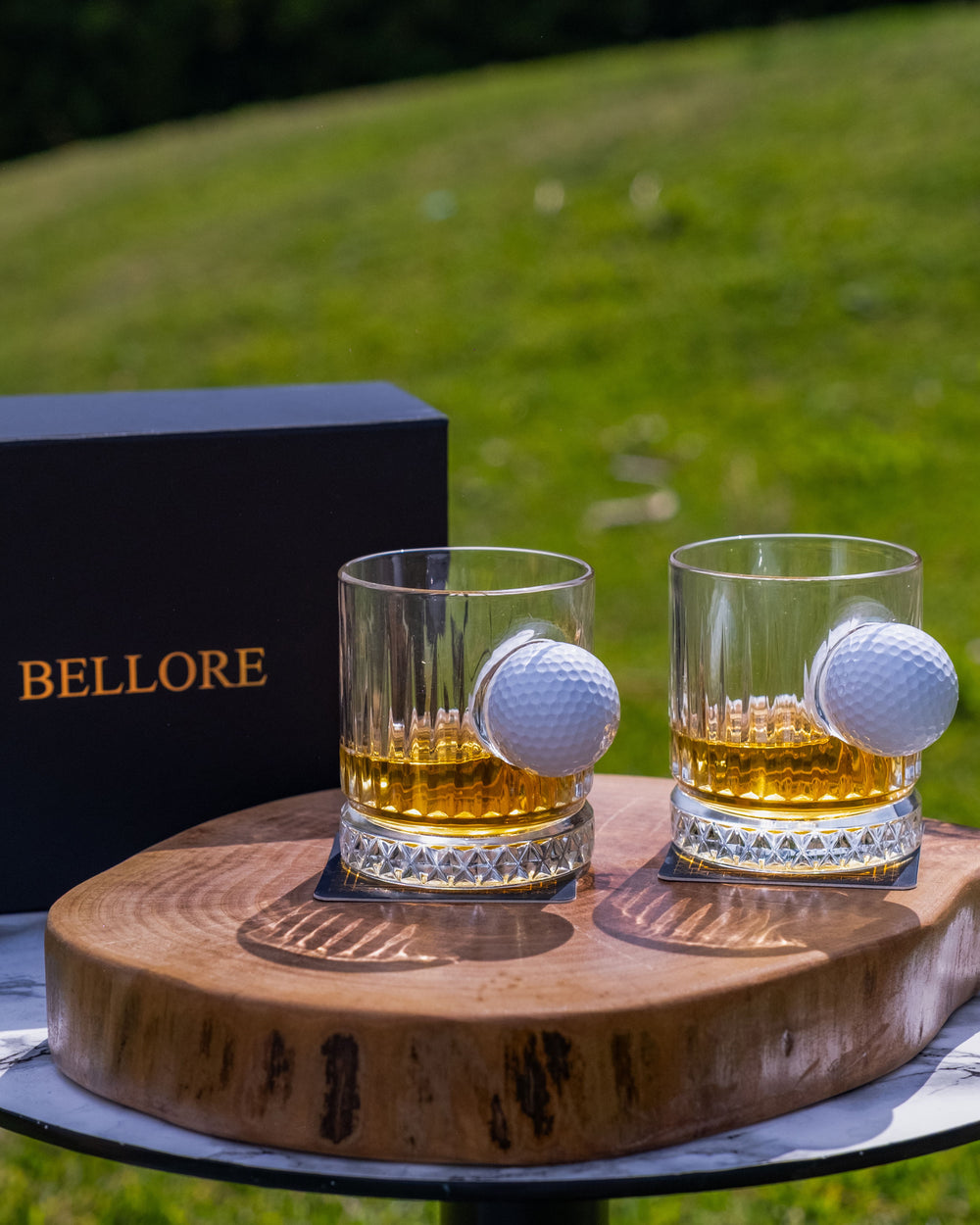 Golf-Whiskygläser 2er-Set mit Golfball, 355 ml – Ansicht 4