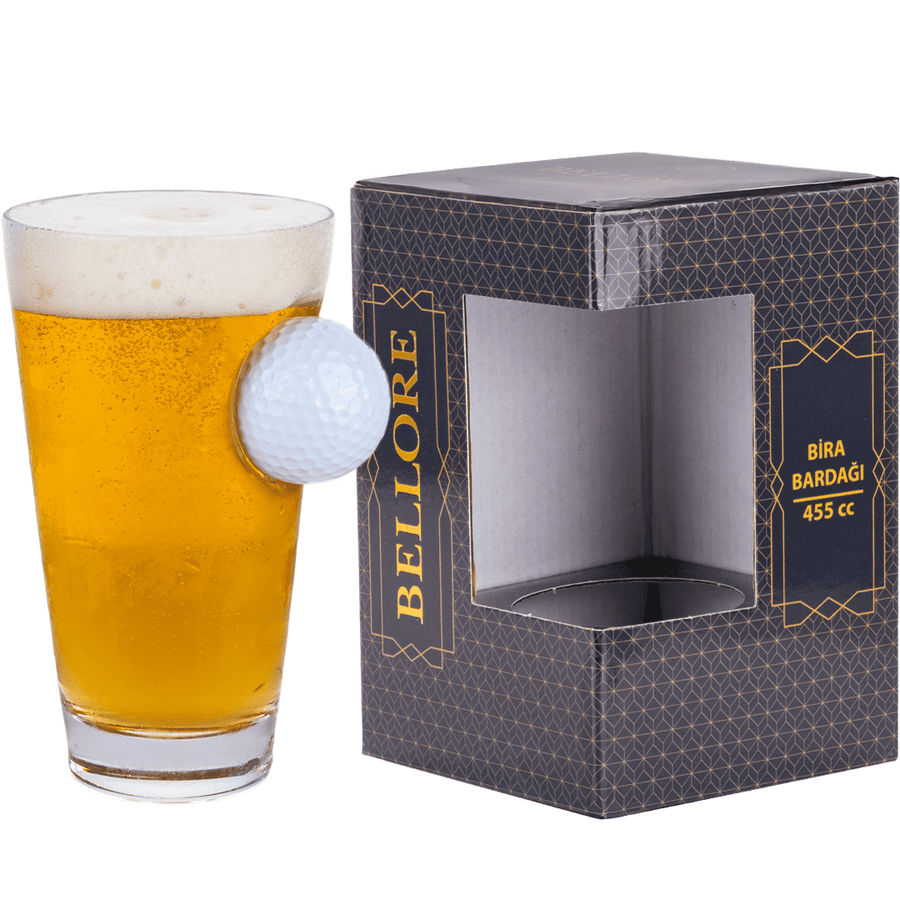 Golf-Bierglas mit Golfball, 465 ml – Ansicht 6