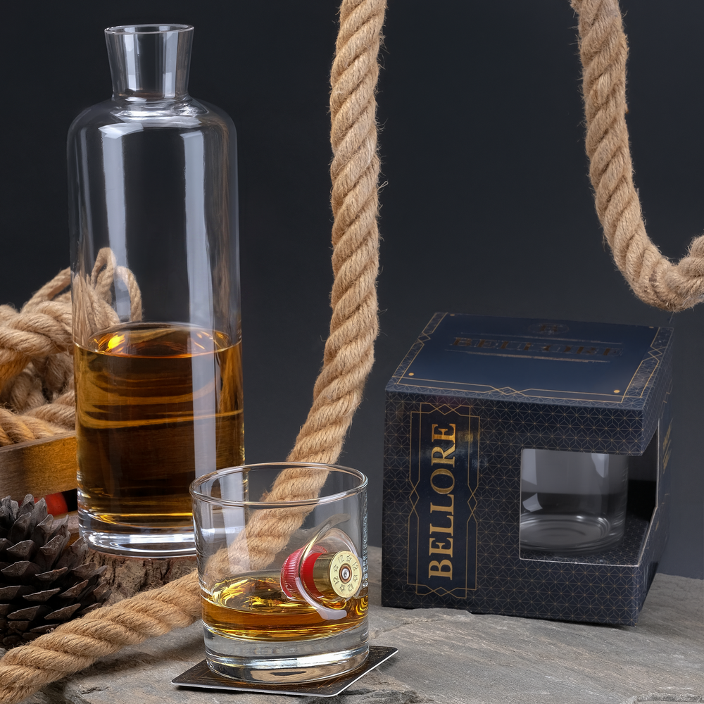 Jäger-Whiskyglas mit Schrotpatrone Kal. 12, 300 ml – Ansicht 3