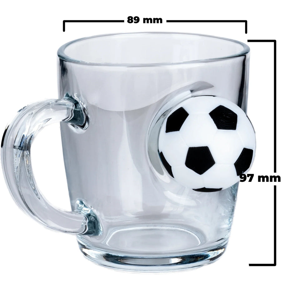 Fußball-Glastasse, 340 ml – Ansicht 3