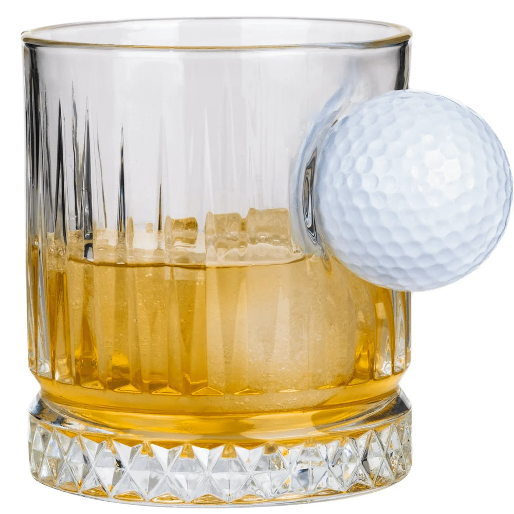 Luxus-Golf-Whiskyglas mit Golfball, 355 ml – Ansicht 2