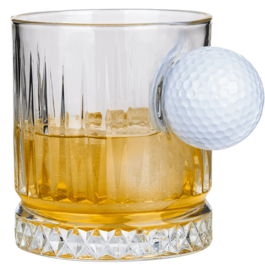 Luxus-Golf-Whiskyglas mit Golfball, 355 ml – Ansicht 2