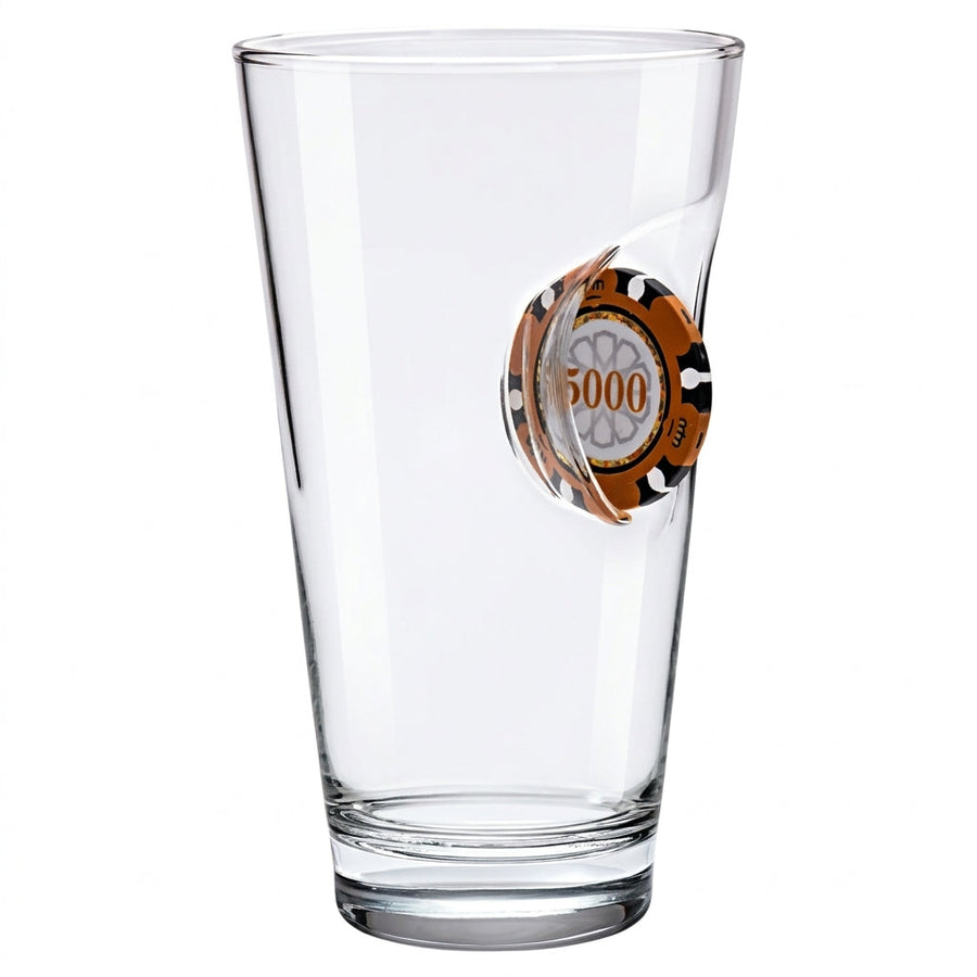 Poker-Bierglas mit Pokerchip, 465 ml – Bellore