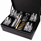 Premium Whisky-Dekanter-Set mit 12,7-mm-Patrone – Karaffe, 4 Gläser & Whisky Steine