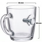 Schrauben-Glastasse, 340 ml – Ansicht 3