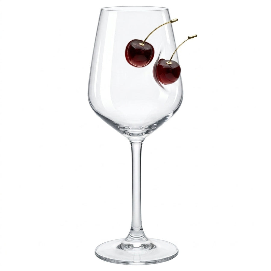 Weingläser 2er-Set mit Kirsch-Detail – Ansicht 4