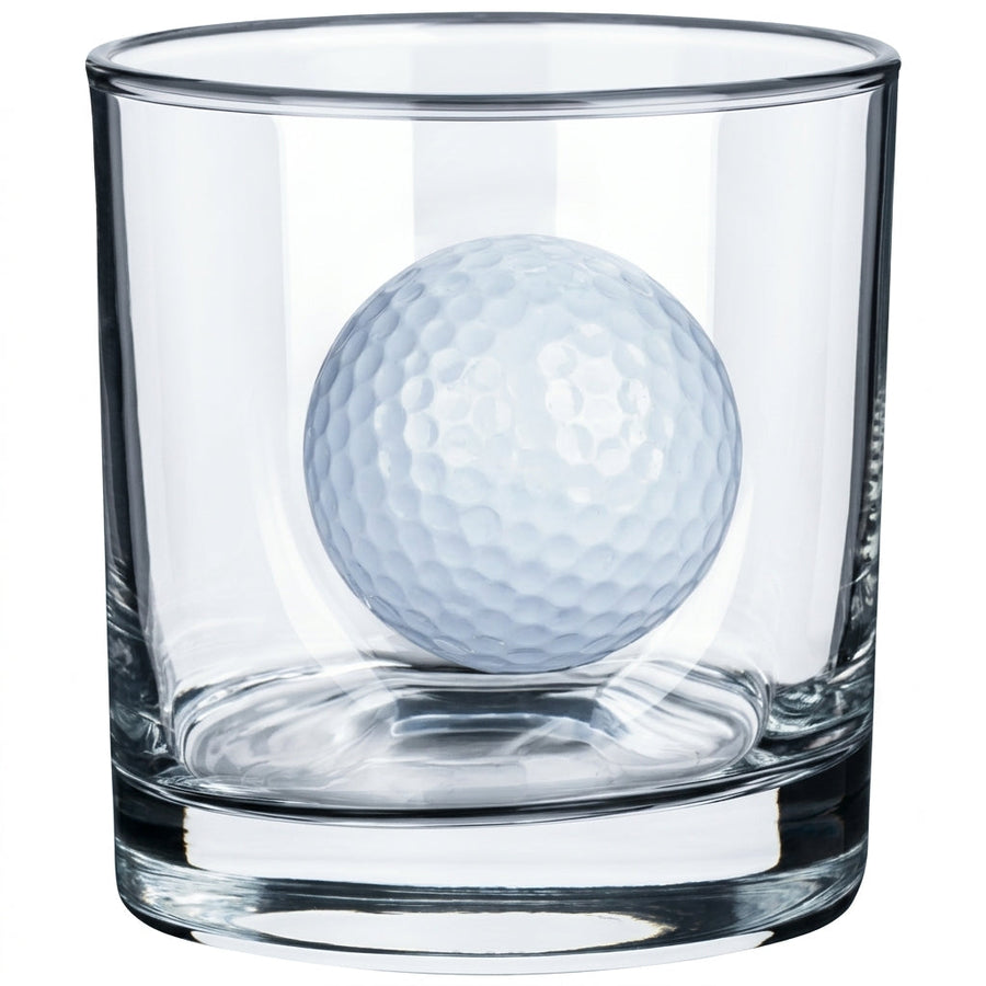 Golf-Whiskyglas mit Golfball, 300 ml – Ansicht 3