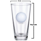 Golf-Bierglas mit Golfball, 465 ml – Ansicht 3