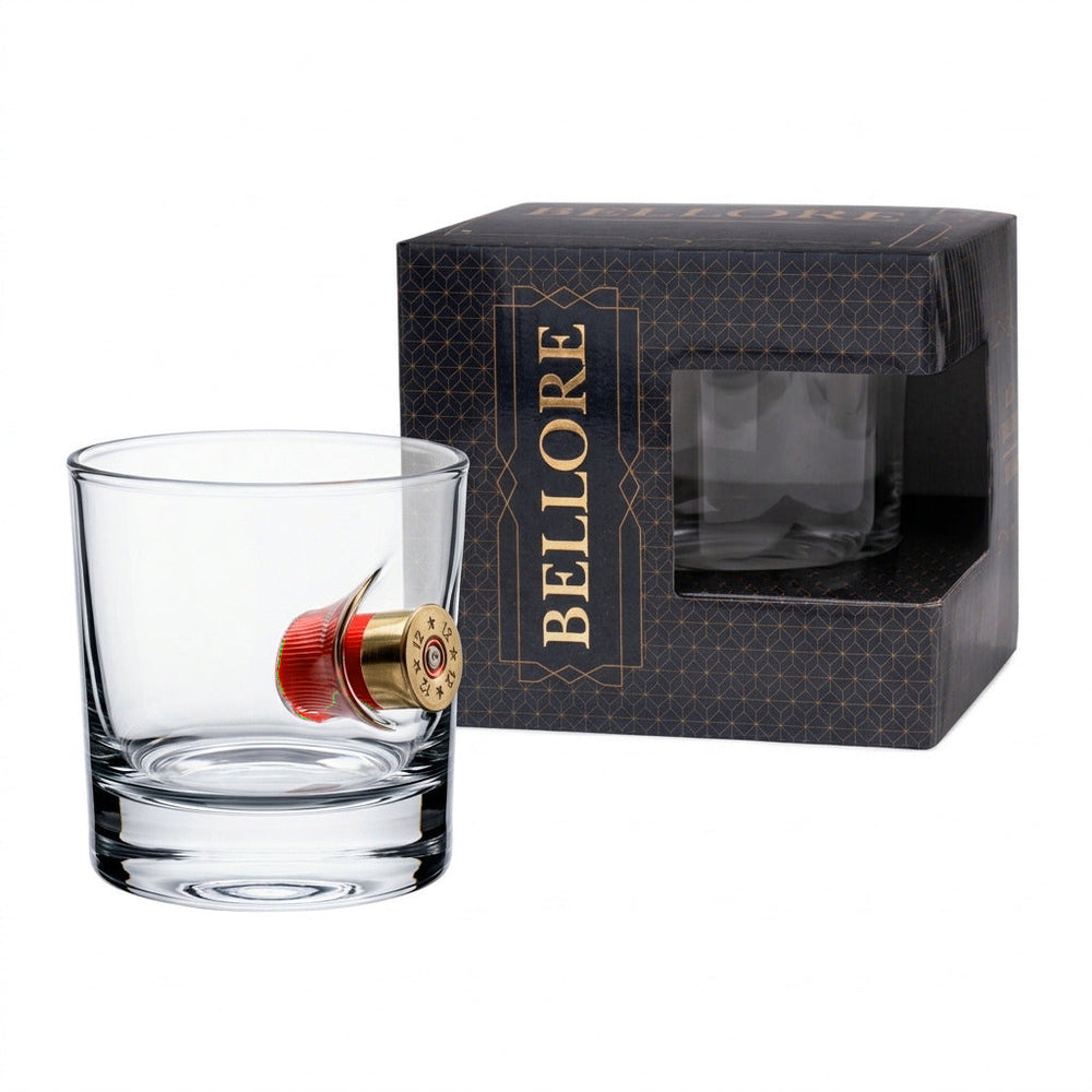 Jäger-Whiskyglas mit Schrotpatrone Kal. 12, 300 ml – Ansicht 2