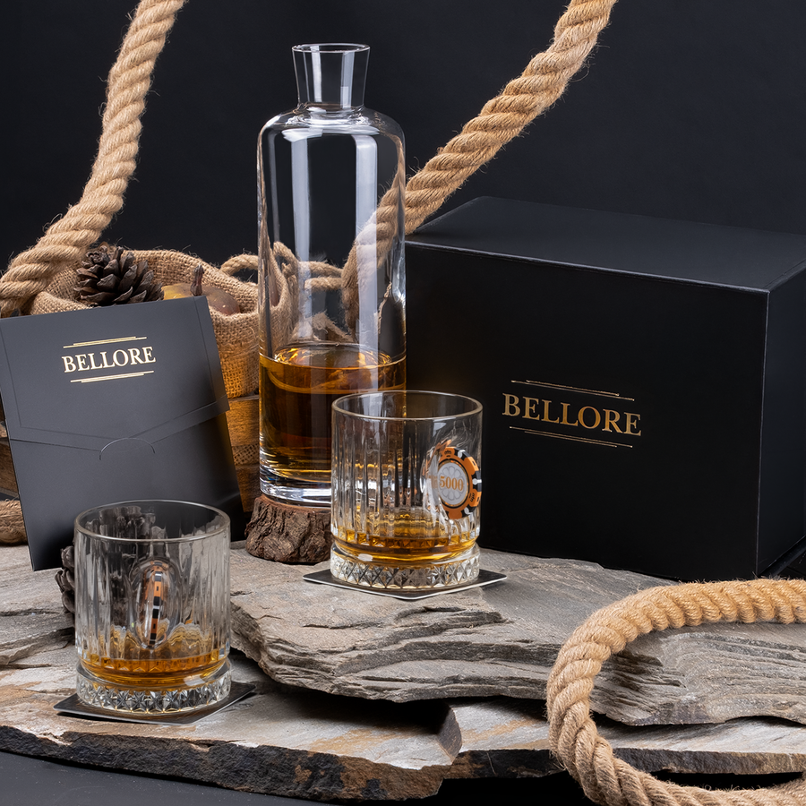 Poker-Whiskygläser 2er-Set mit Pokerchip, 355 ml – Ansicht 4