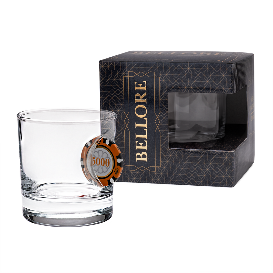 Poker-Whiskyglas mit Pokerchip, 300 ml – Ansicht 4