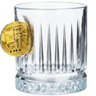 Bitcoin-Whiskygläser 2er-Set mit Bitcoin-Münze, 355 ml – Ansicht 4