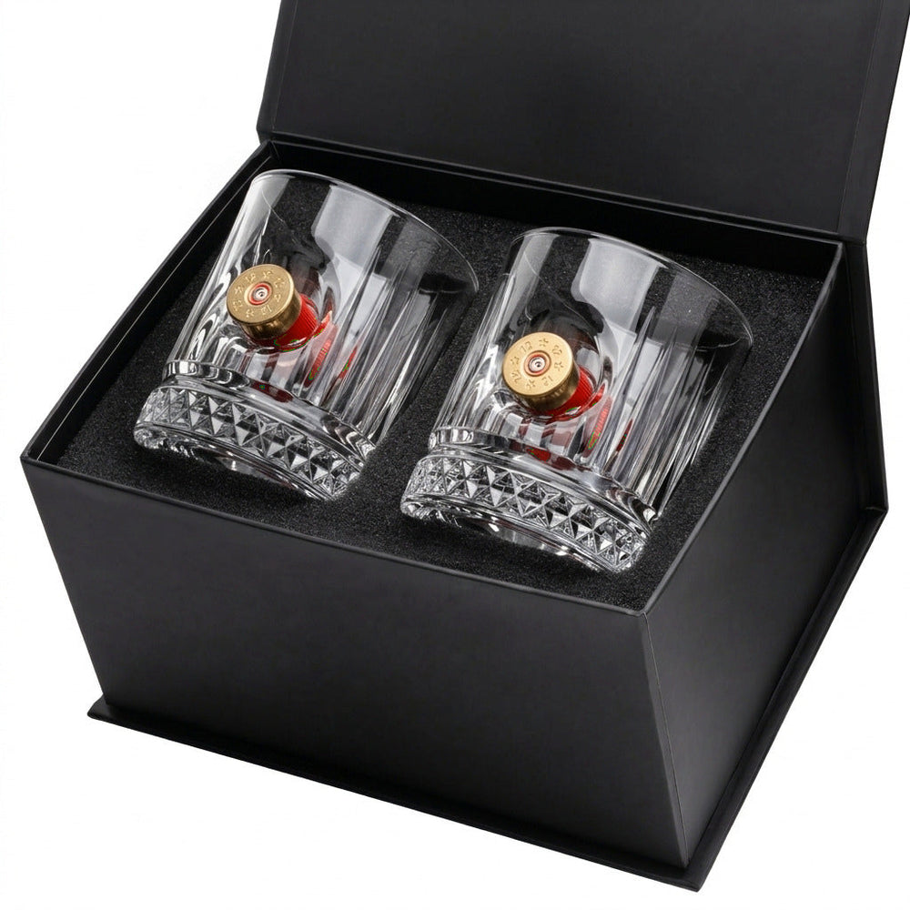 Jäger-Whiskygläser 2er-Set mit Schrotpatrone Kal. 12, 355 ml – Ansicht 2