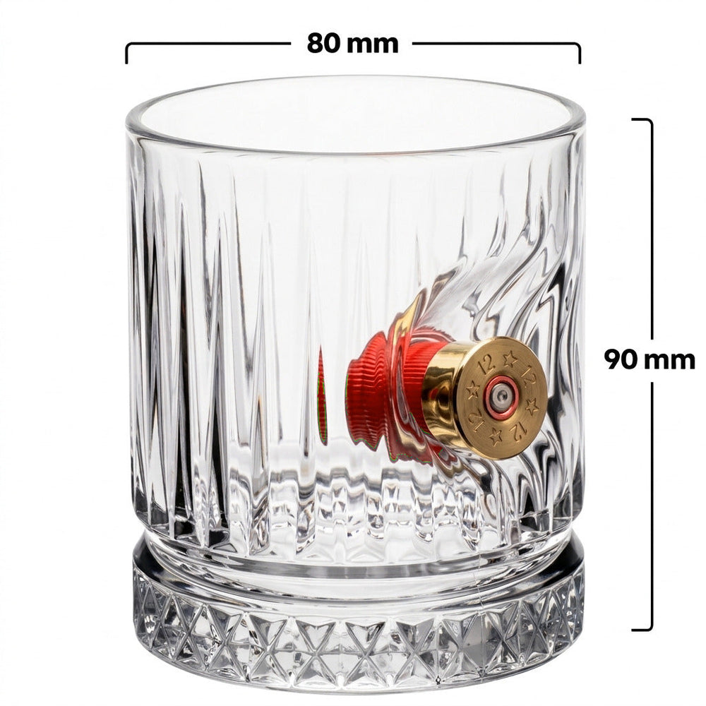 Jäger-Whiskygläser 2er-Set mit Schrotpatrone Kal. 12, 355 ml – Ansicht 6