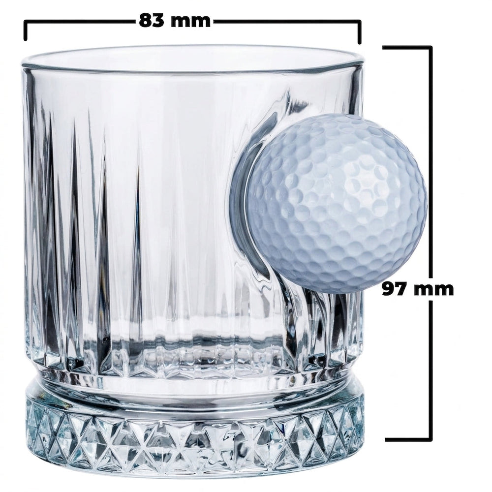 Golf-Whiskygläser 2er-Set mit Golfball, 355 ml – Ansicht 3