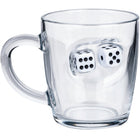 Backgammon-Glastasse mit Spielwürfel, 340 ml – Ansicht 6