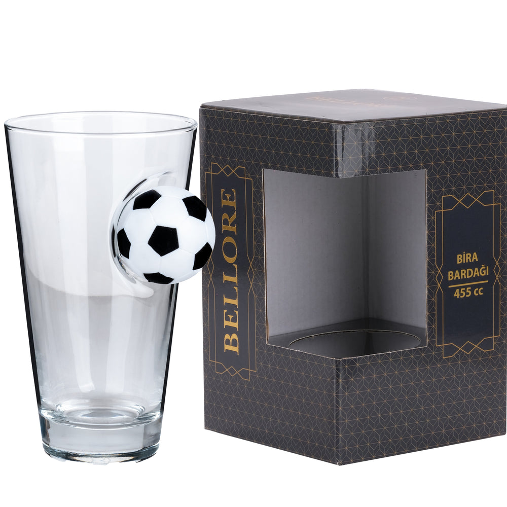 Fußball-Bierglas, 465 ml – Ansicht 6