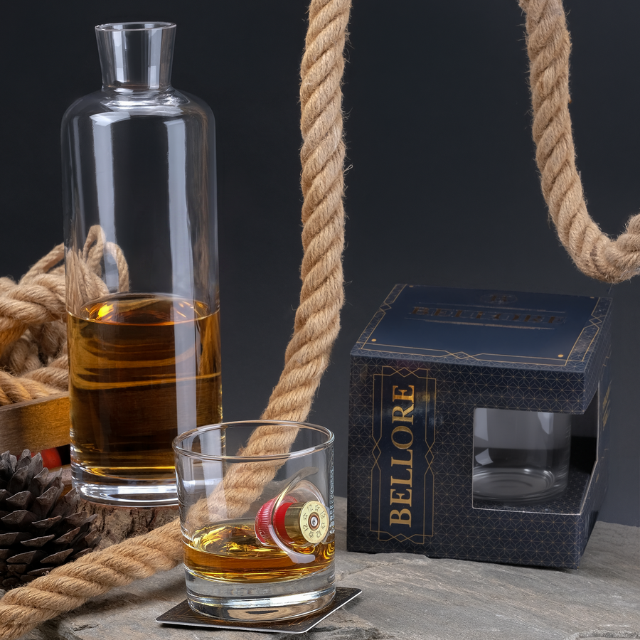 Jäger-Whiskyglas mit Schrotpatrone Kal. 12, 300 ml – Ansicht 3