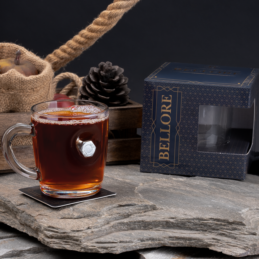 Schrauben-Glastasse, 340 ml – Ansicht 2