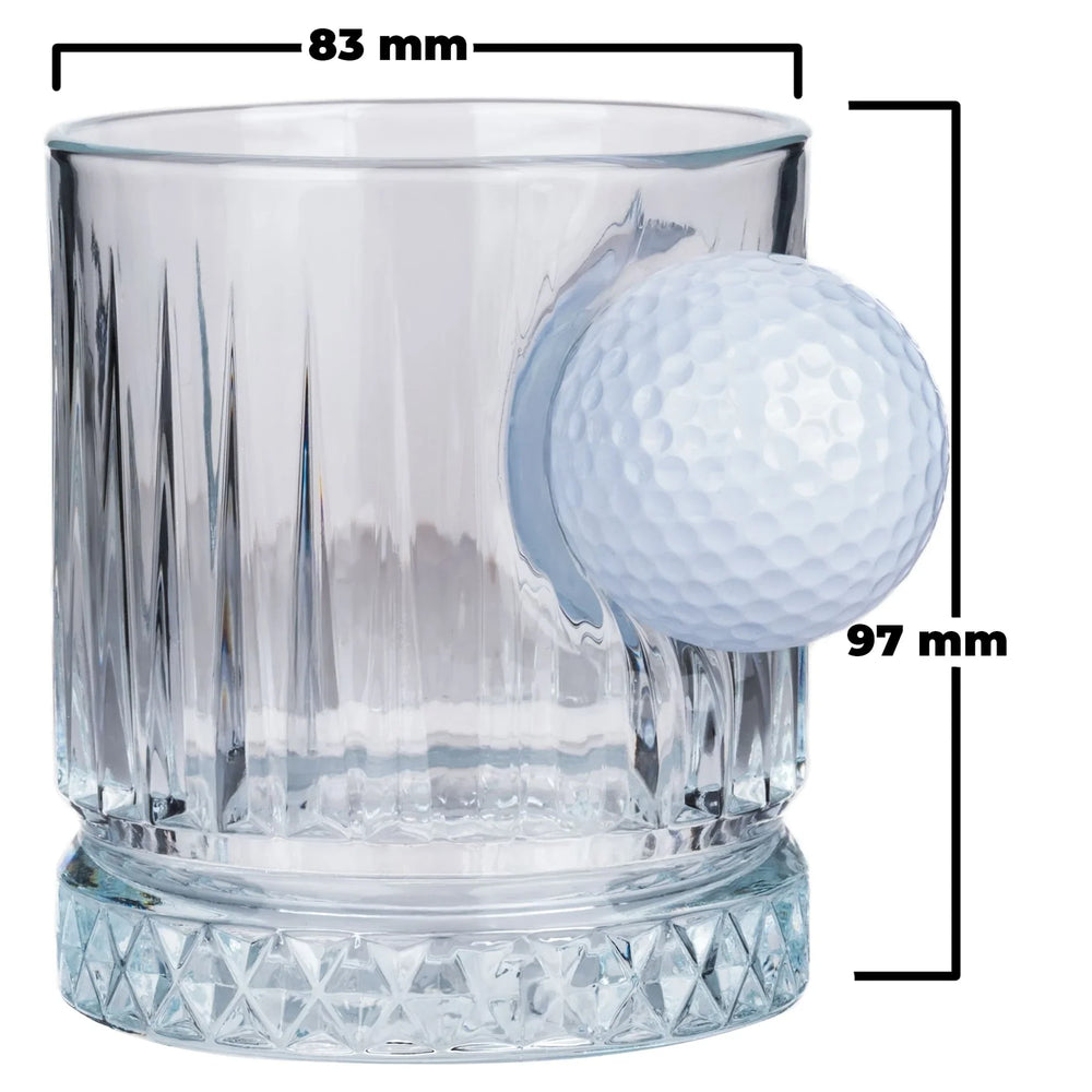 Luxus-Golf-Whiskyglas mit Golfball, 355 ml – Ansicht 6