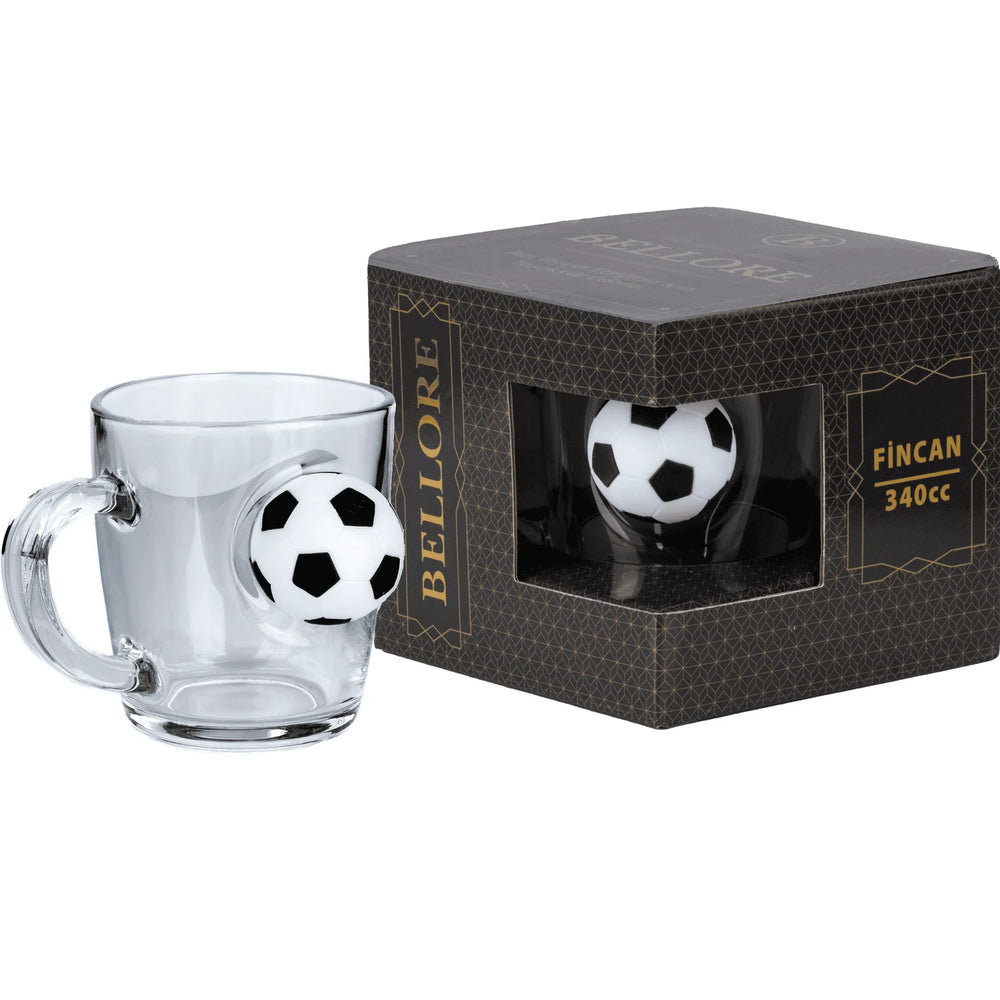 Fußball-Glastasse, 340 ml – Ansicht 5
