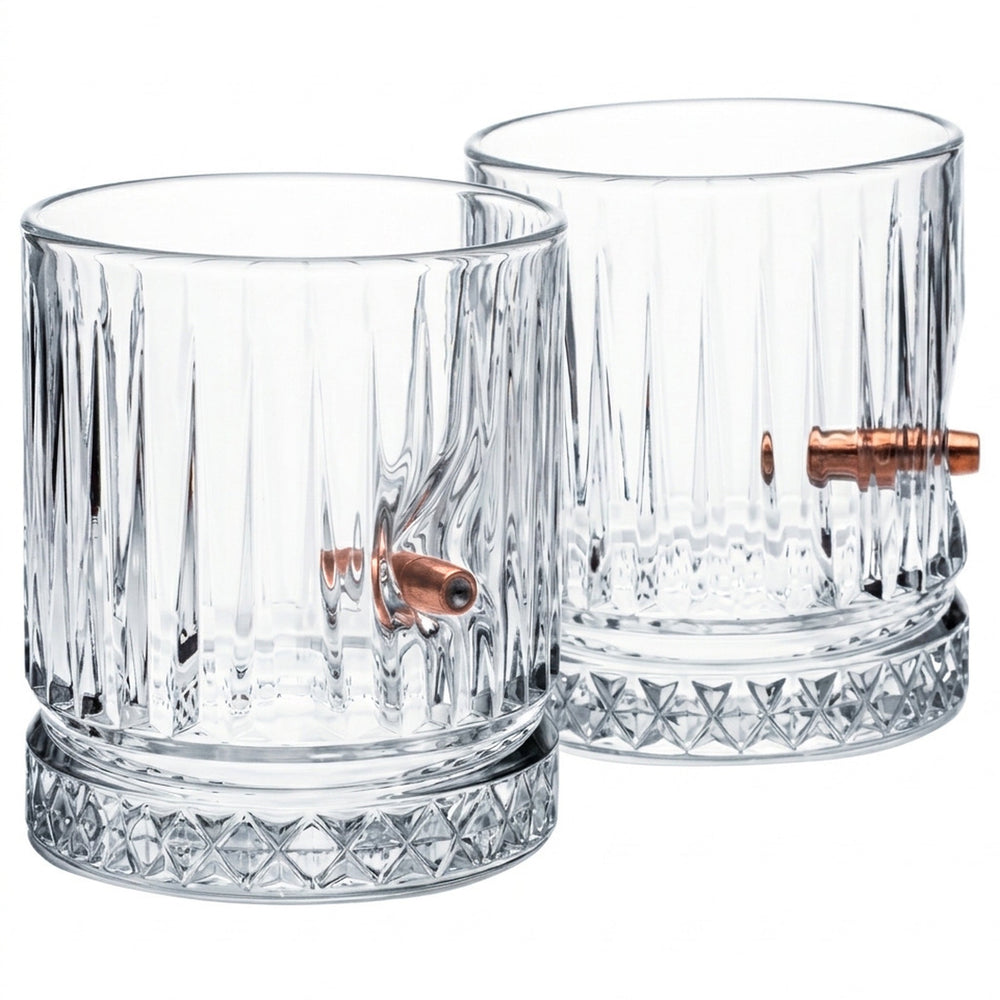 Whiskygläser 2er-Set mit .308-Patrone, 355 ml – Bellore