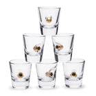 Shotgläser 6er-Set mit 9-mm-Patrone, 45 ml – Bellore